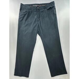 Tommy Bahama Flat Front Cotton Blend Chinos Blue Mens 36/34